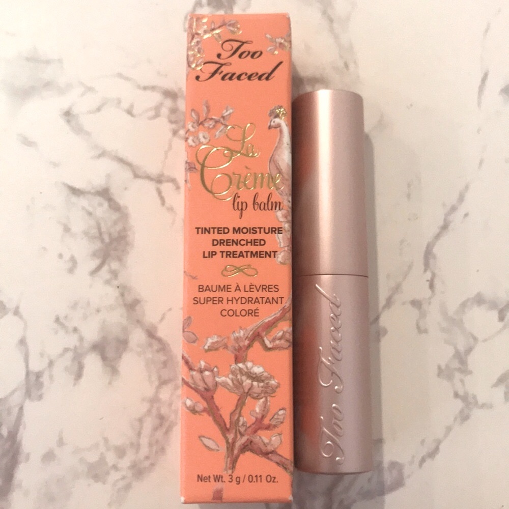 2/$30 Too Faced Lip Balm Peachy Keen